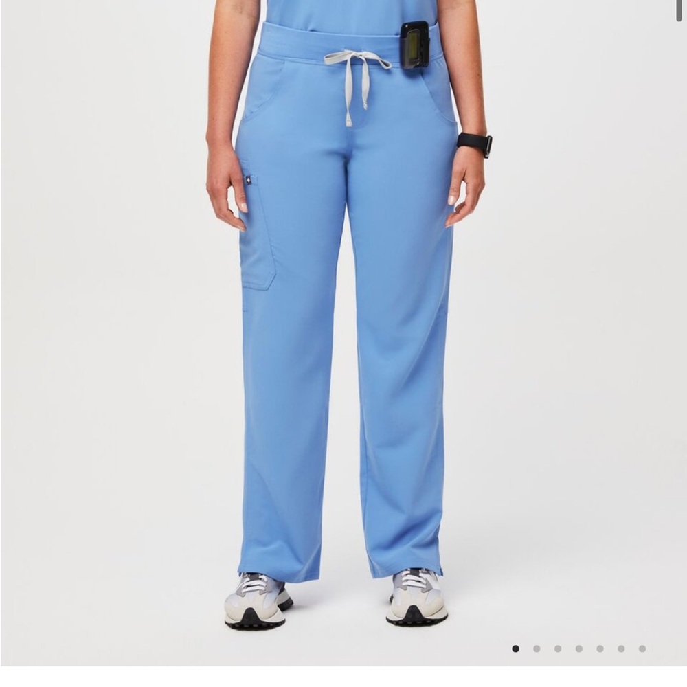Figs cargo scrub pants- ceil blue